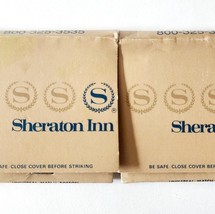 Sheraton Hotel Matches Matchbooks Lot Of 2 Large Size Complete Full Vint... - $372.82 MXN