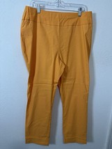 New York And Company Orange High Rise Pull On Dress Pants Size XL Tall - £23.16 GBP