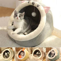 Sweet Cat Bed Warm Pet Basket Cozy Kitten Lounger Cushion Cat House Tent Very So - £19.21 GBP+