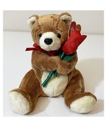 Always the Valentine Brown Bear Rose Ty Beanie Baby Collectible Valentine - £4.03 GBP