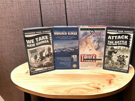 WW2 History VHS 4 lot documentaries / Movies Peal Harbor - Atomic Bomb &amp; Truce - £16.76 GBP