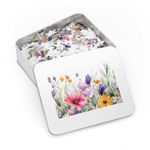 Jigsaw Puzzle in Tin, Floral, Wildflowers, Personalised/Non-Personalised, awd-45 - £27.76 GBP+