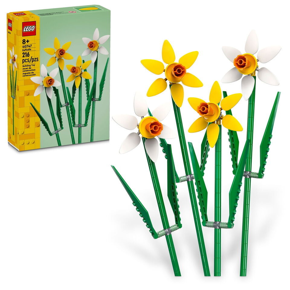 LEGO Daffodils Celebration Gift, Yellow and White Daffodils, Spring Flow... - $38.50