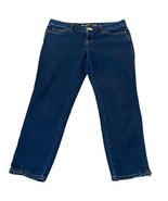 Michael Kors Ankle Zipper Blue Denim Jeans Mid Rise Stretch Size 4 - $40.99