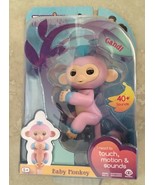 WowWee AUTHENTIC Fingerlings 2Tone Monkey - Gandi(Pink with blue) - £27.94 GBP