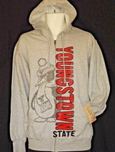 Men's Youngstown Penguins Hoodie Size Small Gray NEW Full Zip Hooded Sweatshirt - $36.84