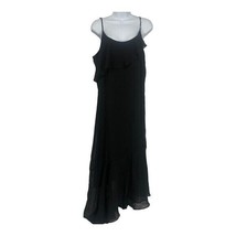 Xhilaration Women&#39;s Black Spaghetti Strap Asymmetrical Dress Size Medium - $20.57