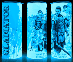 Glow in the Dark Gladiator Maximus Action Movie Cup Mug Tumbler 20oz - £17.95 GBP