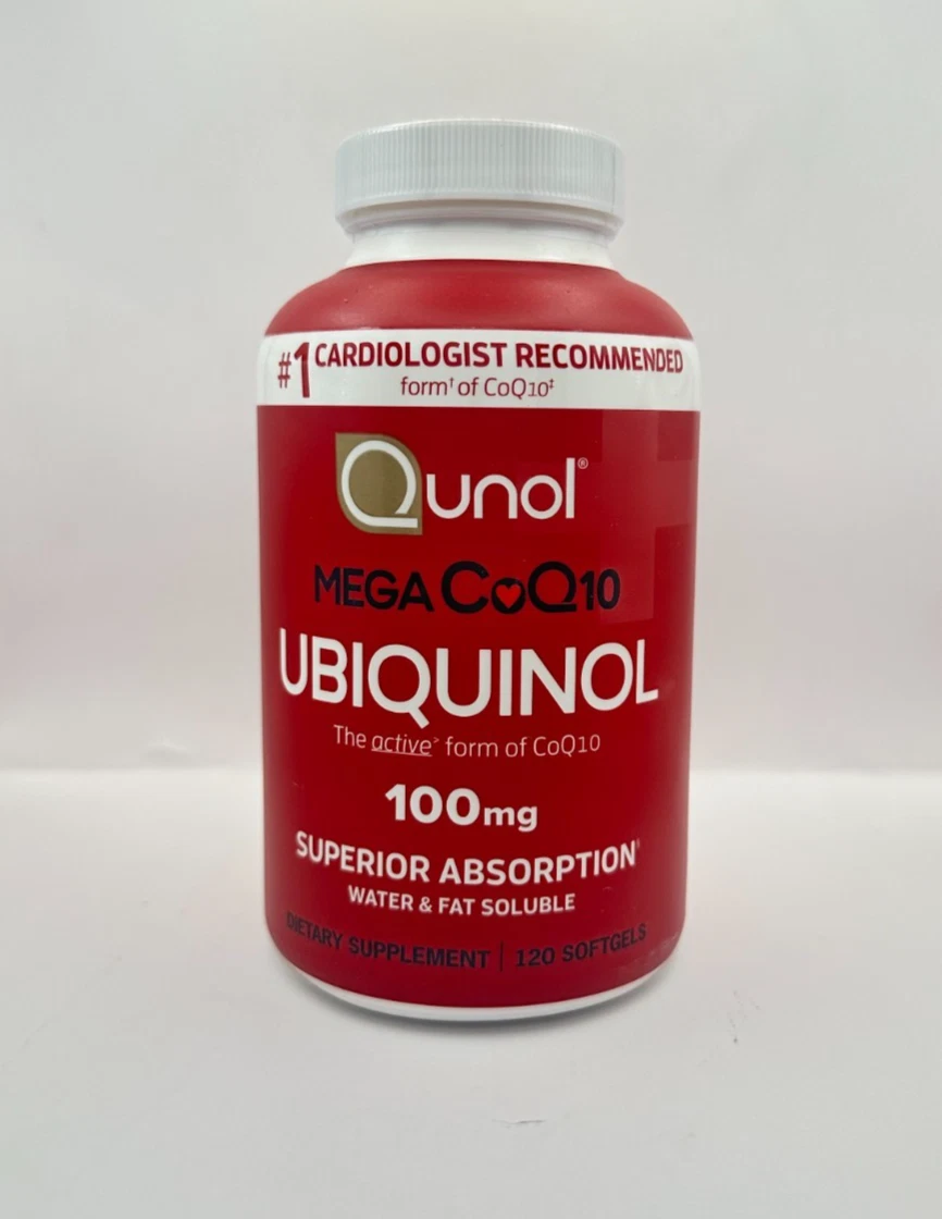 Qunol Ubiquinol 100mg 120 Softgels Superior Absorption CoQ10 Antioxidant - €25,79 EUR