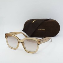 TOM FORD FT0613 45F Shiny Light Brown 52-22-140 Sunglasses New Authentic - £110.80 GBP