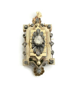 Authenticity Guarantee 
Antique Victorian Rectangle Diamond Pendant Broo... - £6,175.99 GBP