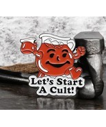 &quot;Let&#39;s Start a Cult&quot; Kool-Aid Inspired Enamel Pin | Funny Pop Culture Ac... - $11.87