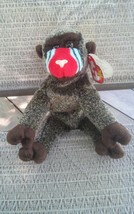 000 Vintage Ty Beanie Baby Cheeks Ape Monkey Hang Tag - £4.79 GBP
