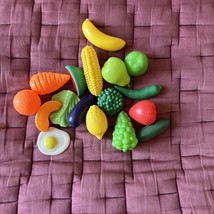 Plastic toy food pieces lot of 17 - £11.07 GBP