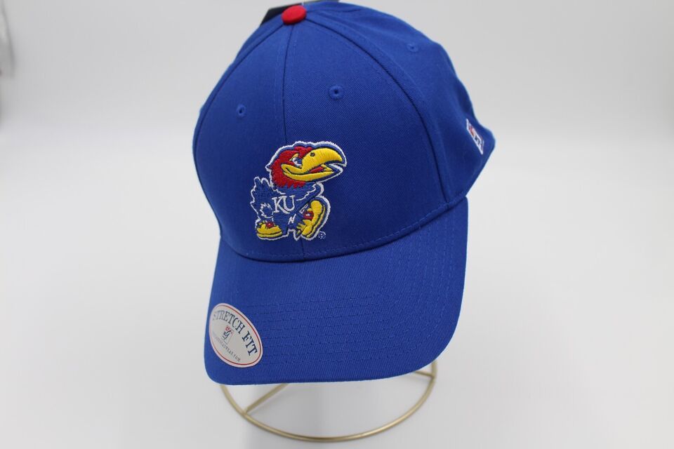 KU Kansas Jayhawks The Game A-Flex Stretch Fit Adult Ball Cap Hat New With Tags - $14.85