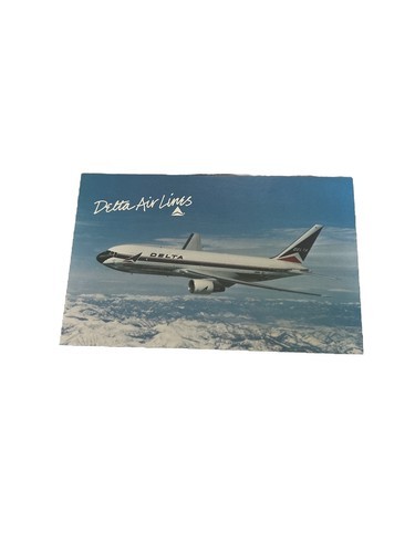 Delta Air Lines Postcard BOEING 767 - Vintage Postcard - Unposted - £3.00 GBP