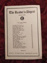 Reader&#39;s Digest April 1925 Thomas A. Edison H. G. Wells B C Forbes Bruce Barton - £48.80 GBP