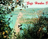 Vtg Chrome Postcard Susquehanna PA Pensylvania - Safe Harbor Dam UNP - £3.07 GBP