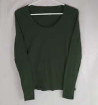 No Boundaries Women&#39;s Dark Hunter Green Long Sleeve Shirt Size Small 4-6 - $10.66