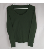 No Boundaries Women&#39;s Dark Hunter Green Long Sleeve Shirt Size Small 4-6 - $15.01 CAD