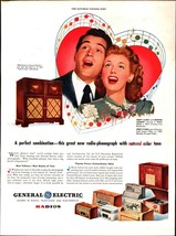 VINTAGE 1946 Print Ad Advertisement General Electric GE Radios Perry Com... - $25.05