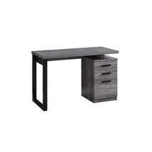 Monarch Sepcialties 48 in. Computer Desk - Grey &amp; Black Left or Right Fa... - $9,409.92 MXN