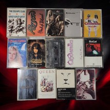 Vintage Rock &amp; Metal Cassette Tape Collection Featuring Queen Bon Jovi Ozzy Osbo - $17.69