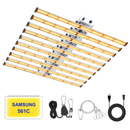 800W LED Grow Lights Full Spectrum Detachable Bar Veg Flower 2.8g/W High PPE UK