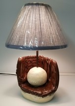 MI) Vintage Chalkware Plaster Baseball Glove Lamp DIY Child Baby Nursery... - $24.74