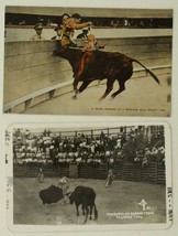 Vintage Paper Lot 2 Postcards Mexico - Bullfighting One Real Photo Rppc Card - £11.05 GBP