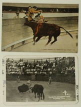 Vintage Paper Lot 2 Postcards Mexico - Bullfighting One Real Photo Rppc Card - £10.98 GBP