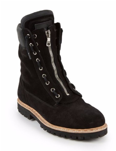 Handmade Mens Fashion High Ankle Black Suede Leather Boot, Men Ankle Boot
