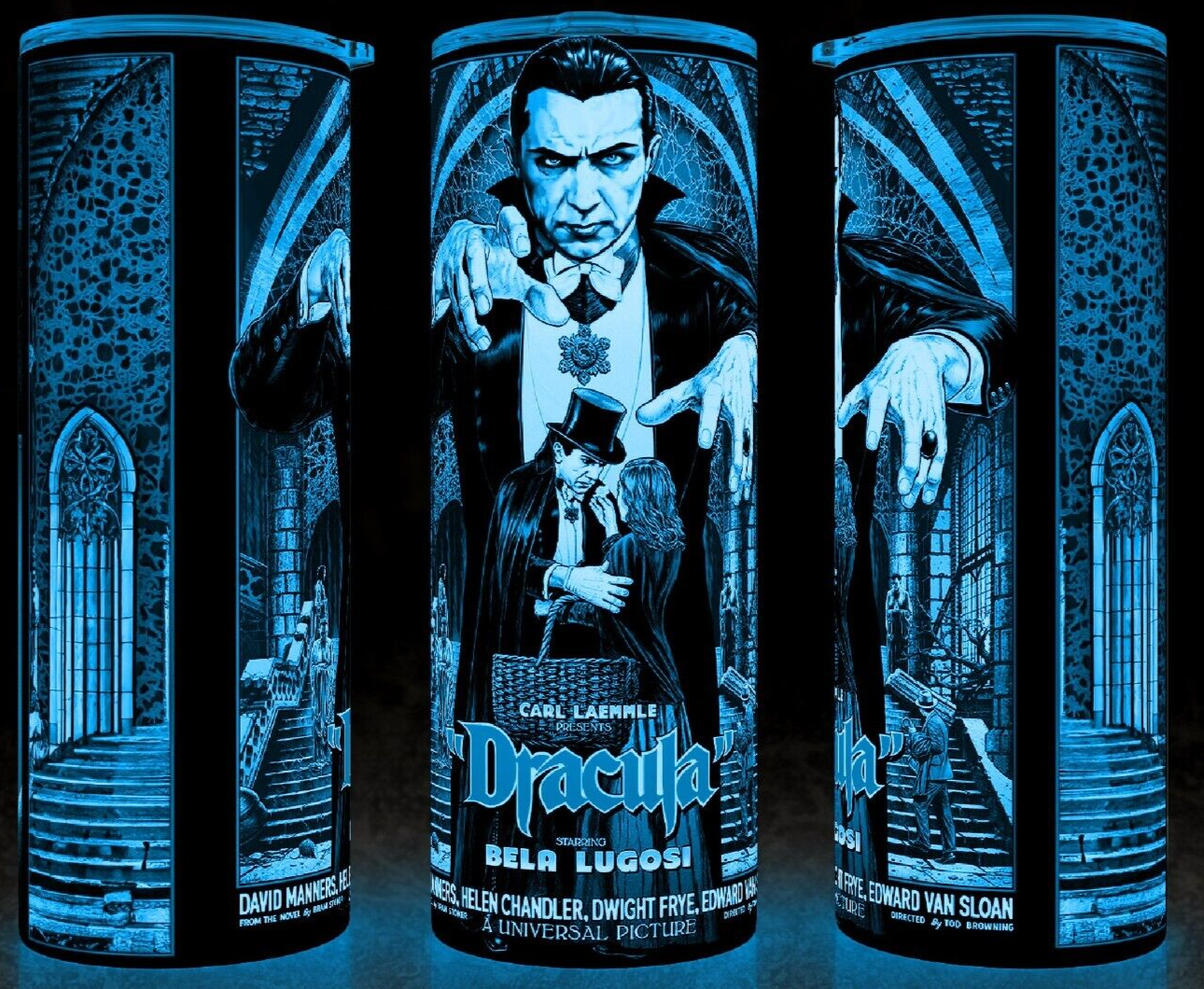 Primary image for Glow in the Dark Universal Monsters Dracula Cup Mug Tumbler 20oz