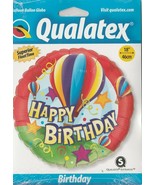 Qualatex Suprafoil Round &quot;Happy Birthday&quot;  18&quot;  Foil Balloon (Hot Air Ba... - $6.92