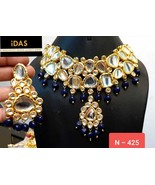 Kundan Jewelry Indian Earrings Necklace Tikka Set New Year Chokar Bridal... - £50.15 GBP