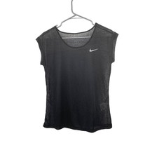 Nike Top Womens S Used Black Sheer 719870-010 Running - £11.89 GBP