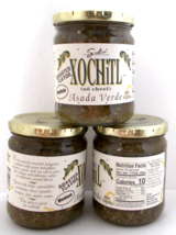 3X Salsa Xochitl Asada Verde Medium Roasted Jalapenos Tomatillos 15oz BB... - £19.77 GBP