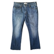 Levi 515 Jeans Size 12 Raw Hem  Pocket Flaps Denim Blue Jean Pants 32x29... - £19.59 GBP