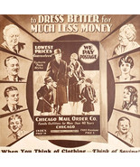1929 Chicago Mail Order Company Advertisement Antique Fashion Clothing D... - $29.99