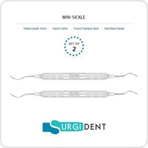 Mini Sickle Scaler Dental Periodontal Hand Instruments *Set Of 2* - £10.87 GBP