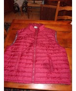 MENS DARK RED/BURGANDY POLYESTER QUILTED VEST SIZE 3XXX FROM JACK FROST - £25.63 GBP