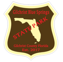 12&quot; gilchrist blue springs state park florida bumper sticker decal usa made - £22.39 GBP