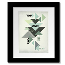 You Can Go Your Own Way - Song Lyric Rock Music Artwork Print, Canvas or... - $19.00+