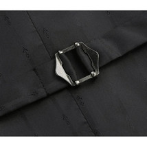 Men's Renoir Suit Vest V-neck Adjustable Strap 5Button 2Pockets 202-1 Charcoal image 5
