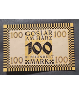  German 100 Mark  1922 Goslar Am Harz Uncirculated Banknote Watermarked  - £6.07 GBP