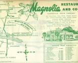 Magnolia Restaurant Placemat Hardeeville South Carolina Hester&#39;s Martini... - $13.86