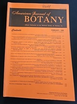 American Journal of BOTANY Official Publication February 1986 Volume 73 ... - $15.98
