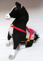 Disney Store "Khan" Horse Pony Plush From Mulan Dual Tush Tag U.S. & London 16" - $48.65