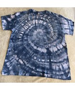 NEW Gildan Men’s Blue Gray Spiral Ice Tie Dye Short Sleeve Shirt XL - $33.61 CAD