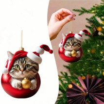 Holiday Acrylic Car Ornament Backpack Access Tree Decor - New - Christma... - £10.17 GBP